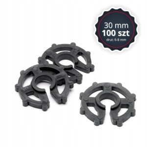 Dystanse pionowy 30mm gwiazdka 100 szt pręt 6-8 mm