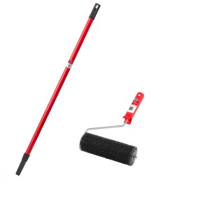 COMENSAL Zestaw wałek z kolcami 23cm do odpowietrzania wylewek + kij 0,68-1,1