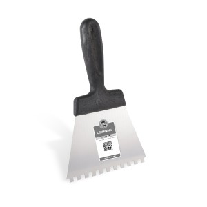 SZPACHELKA STANDARD 140 / CZARNA / ząb 6x6 [COMENSAL BASIC E-COM]